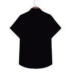 Camisa Vinser Kalahari masculina preta vista de costas