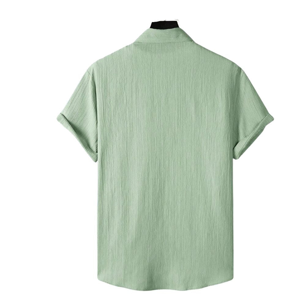 Parte traseira da Camisa Vinser Bonito verde-claro masculina