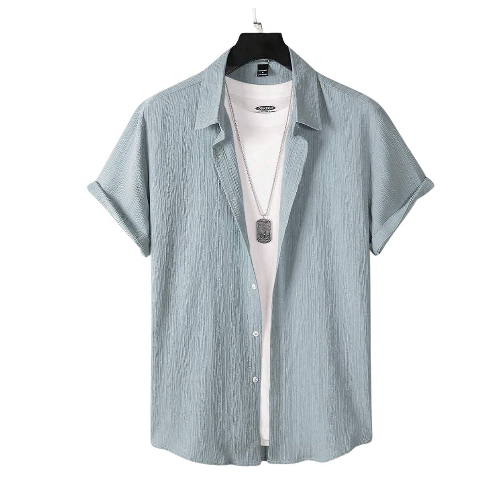 Camisa Vinser Mistral azul-claro de manga curta