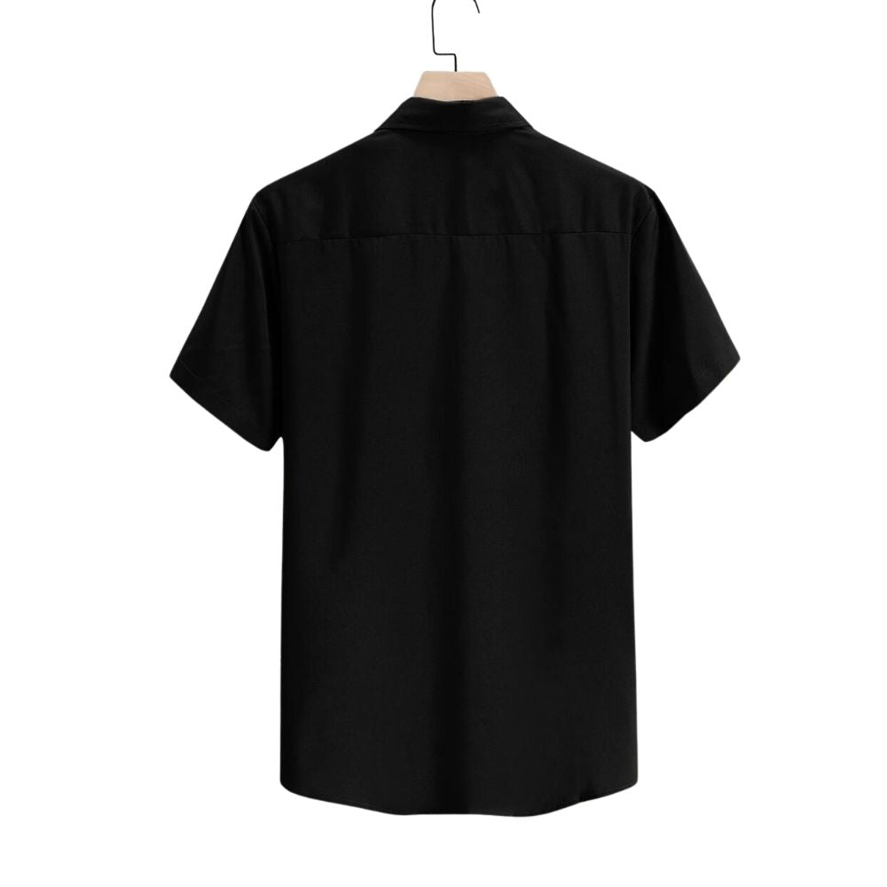 Camisa Vinser Osaka preta vista de costa
