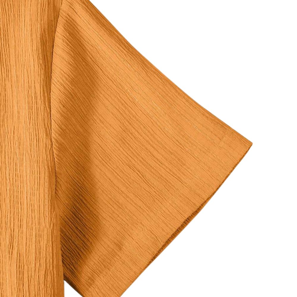 Detalhe da manga curta da Camisa Vinser Ravello laranja