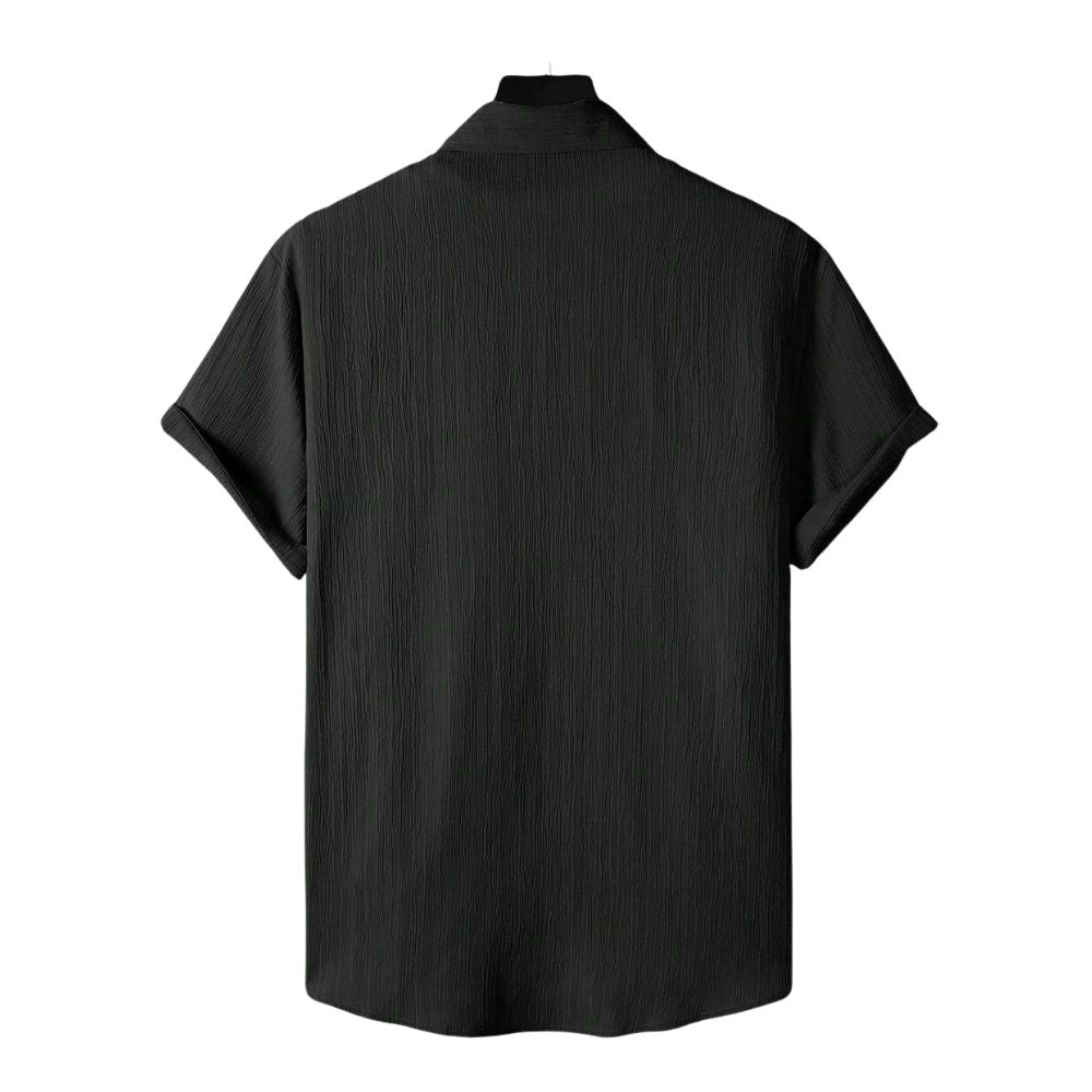 Parte traseira da Camisa Vinser São Paulo preta masculina