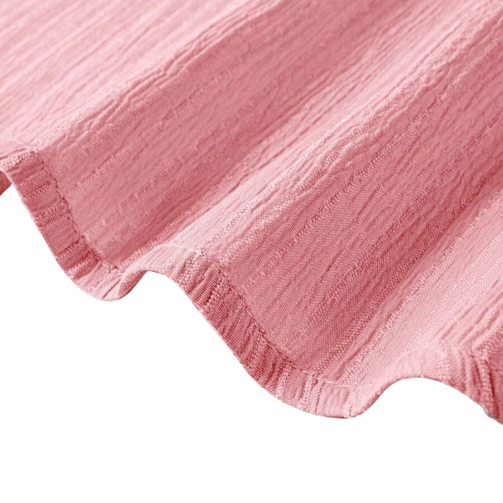 Detalhe do tecido rosa da Camisa Vinser Vitória